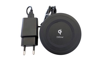 EVOline Qi-Charger (QI Ladefunktion), kabelloses Laden für Handys