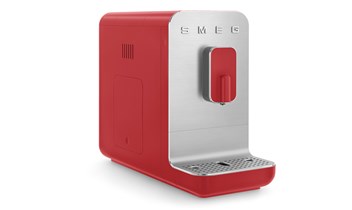 SMEG 50's Style Kompakt-Kaffeevollautomat, Rot-Matt