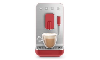 SMEG Kompakt-Kaffeevollautomat, Rot-Matt